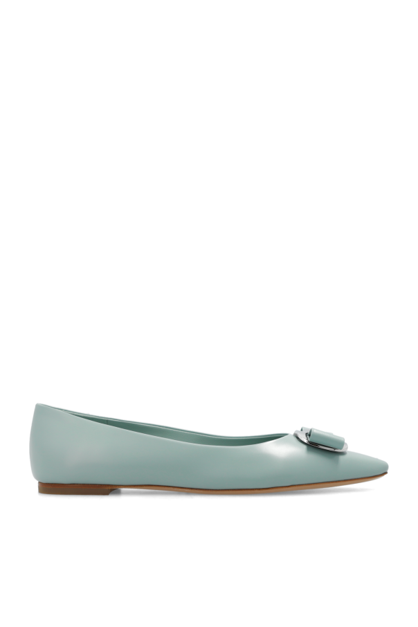 Salvatore Ferragamo ‘Darlene’ 2024 Metallic Leather Flats 5